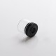 Authentic Auguse Era MTL RTA Replacement Top-Filling Top Cap Tank Tube - Black, Stainless Steel + Glass, 3ml, Type B
