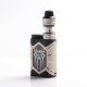 Authentic Vaptio Wall Crawler 80W TC VW Mod Vape Starter Kit w/ Frogman Tank - Black + Silver, 2ml, 200~600'F, 7~80W, 1 x 18650