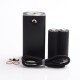 Authentic Steam Crave Hardon 220W TC VW Box Mod Kit w/ Squonk Backpack + Glaz V2 RTA Tank - Black + Silver, 2 x 18650/21700