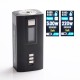 Authentic Steam Crave Hardon 220W TC VW Box Mod Kit w/ Squonk Backpack + Glaz V2 RTA Tank - Black + Silver, 2 x 18650/21700