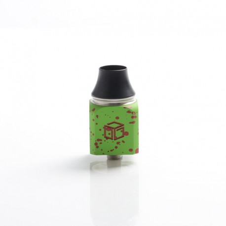 Authentic Wotofo Atty3 Cubed RDA Rebuildable Dripping Atomizer - Green + Red, Stainless Steel, 22mm Diameter