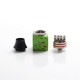 Authentic Wotofo Atty3 Cubed RDA Rebuildable Dripping Vape Atomizer - Green + Red, Stainless Steel, 22mm Diameter