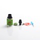 Authentic Wotofo Atty3 Cubed RDA Rebuildable Dripping Vape Atomizer - Green + Red, Stainless Steel, 22mm Diameter