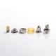 Authentic Yachtvape Pandora 30 Plus Airflow Combinations MTL RTA Rebuildable Tank Vape Atomizer - Silver, 3.5ml, 22mm Diameter