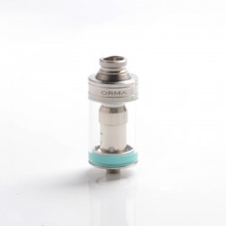 Authentic Wismec Orma Sub Ohm Tank Atomizer Clearomizer - Silver, Stainless Steel + Glass, 3.5ml, 0.25ohm, 22mm Diameter