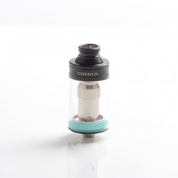 Authentic Wismec Orma Sub Ohm Tank Atomizer Clearomizer - Black, Stainless Steel + Glass, 3.5ml, 0.25ohm, 22mm Diameter