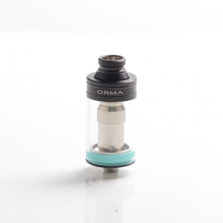 Authentic Wismec Orma Sub Ohm Tank Atomizer Clearomizer - Black, Stainless Steel + Glass, 3.5ml, 0.25ohm, 22mm Diameter