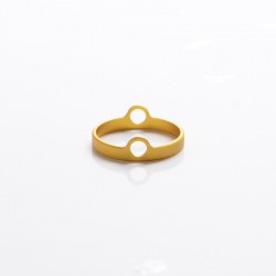 Authentic Auguse Era MTL RTA Replacement Middle Decorative Ring - Gold, Stainless Steel, 3.3mm Height, 22mm Diameter