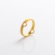 Authentic Auguse Era MTL RTA Replacement Middle Decorative Ring - Gold, Stainless Steel, 3.3mm Height, 22mm Diameter