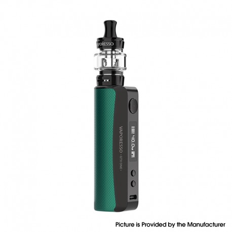 Authentic Vaporesso GTX ONE 40W 2000mAh VW Box Mod Starter Kit with GTX Tank 18 - Green, 3ml, 0.8ohm / 1.2ohm, 5~40W