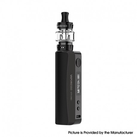 Authentic Vaporesso GTX ONE 40W 2000mAh VW Box Mod Starter Kit with GTX Tank 18 - Black, 3ml, 0.8ohm / 1.2ohm, 5~40W