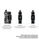 Authentic Joyetech Exceed Grip Pro 40W 1000mAh VW Mod Pod System Starter Kit - Rainbow Star Trail, 0.4ohm / 1.2ohm, 1~40W