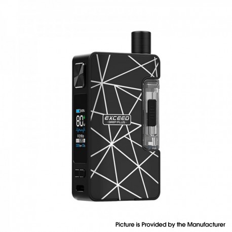 Authentic Joyetech Exceed Grip Plus 80W VW Box Mod Pod System Starter Kit - Geometry, 2.6ml, 0.4 / 1.2ohm, 1~80W, 1 x 18650