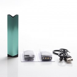 Authentic Damn Fresia 8W 450mAh MTL Refillable Pod System Starter Kit - Green, Aluminum + PCTG, 2ml, 1.4ohm