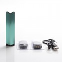 Authentic Damn Fresia 8W 450mAh MTL Refillable Pod System Starter Kit - Green, Aluminum + PCTG, 2ml, 1.4ohm