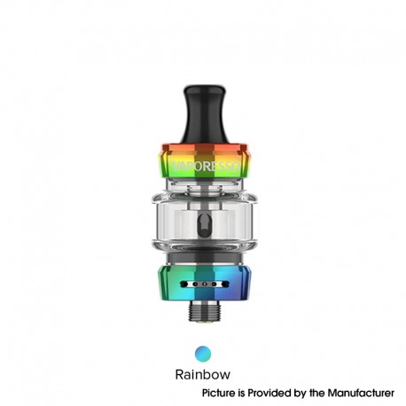 Authentic Vaporesso GTX 18 MTL / DTL Sub Ohm Tank Clearomizer - Rainbow, SS + Glass, 3ml, 0.8ohm / 1.2ohm, 22mm Diameter