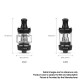 Authentic Vaporesso GTX 18 MTL / DTL Sub Ohm Tank Clearomizer - Rainbow, SS + Glass, 3ml, 0.8ohm / 1.2ohm, 22mm Diameter