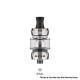 Authentic Vaporesso GTX 18 MTL / DTL Sub Ohm Tank Clearomizer - Silver, SS + Glass, 3ml, 0.8ohm / 1.2ohm, 22mm Diameter