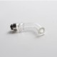 Authentic Reewape AS295 Replacement 510 Drip Tip for RDA/RTA/RDTA/Sub-Ohm Tank Atomizer - Transparent + Silver, Glass + SS, 54mm