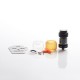 Authentic Dovpo x Vaping Bogan Blotto Mini RTA Rebuildable Tank Vape Atomizer - Black, Glass + PCTG, 2ml / 4ml, 23.4mm Diameter