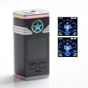 Authentic Vaptio Capt'n 220W TC VW Variable Wattage Box Mod - Rainbow, Zinc Alloy + IML Panel, 10~220W, 2 x 18650