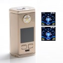 Authentic Vaptio Capt'n 220W TC VW Variable Wattage Box Mod - Golden, Zinc Alloy + IML Panel, 10~220W, 2 x 18650