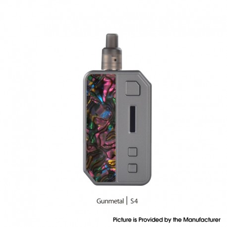 Authentic Pioneer4You iPV-3 Mini 30W 1400mAh Auto-Feeding Squonk TC Pod System Starter Kit - Gun Metal S4, 3.5ml