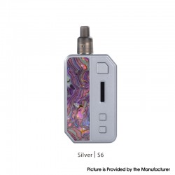 Authentic Pioneer4You iPV-3 Mini 30W 1400mAh Auto-Feeding Squonk TC Pod System Starter Kit - Silver S6, 3.5ml