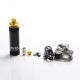 Authentic Asvape Hita 30W 1000mAh Mech Mod RBA Pod System Vape Starter Kit - Carbon Black, 3ml, 0.5ohm / 1.0ohm, 5~30W