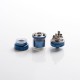 Authentic Dovpo x Vaping Bogan Blotto Mini RTA Rebuildable Tank Vape Atomizer - Blue, Glass + PCTG, 2ml / 4ml, 23.4mm Diameter