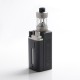 Authentic Steam Crave Hardon 220W TC VW Vape Box Mod Kit w/ Squonk Backpack + Glaz V2 RTA Tank - Black + Silver, 2 x 18650/21700