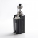 Authentic Steam Crave Hardon 220W TC VW Box Mod Kit w/ Squonk Backpack + Glaz V2 RTA Tank - Black + Silver, 2 x 18650/21700