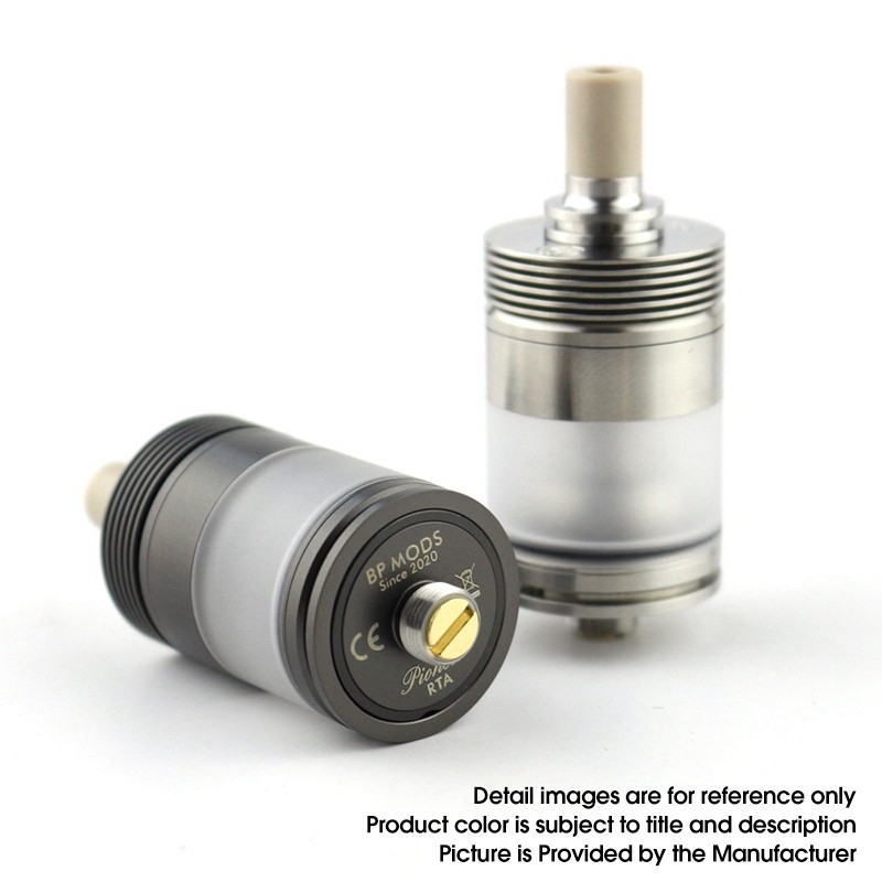 Buy Authentic BP Mods Pioneer MTL / DL RTA Silver 22mm Tank Atomizer
