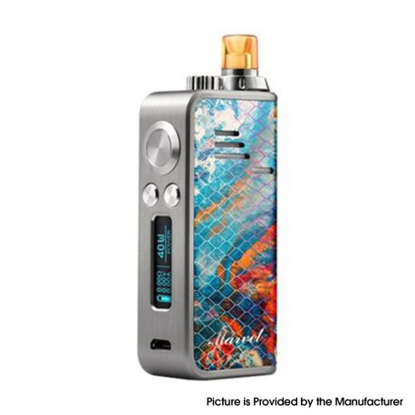 Authentic Hot Marvel 40W 1200mAh VW Box Mod AIO Pod System Starter Kit - Color 7, Zinc Alloy + PC, 2ml, 0.4ohm