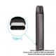 Authentic Advken Potento 560mAh Pod System Starter Kit - Slate Grey, Aluminium Alloy + PCTG, 2.5ml, 1.2ohm