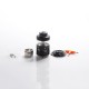 Authentic Steam Crave Aromamizer Ragnar RDTA Rebuildable Dripping Tank Vape Atomizer - Black, SS + Glass, 18ml, 35mm Diameter