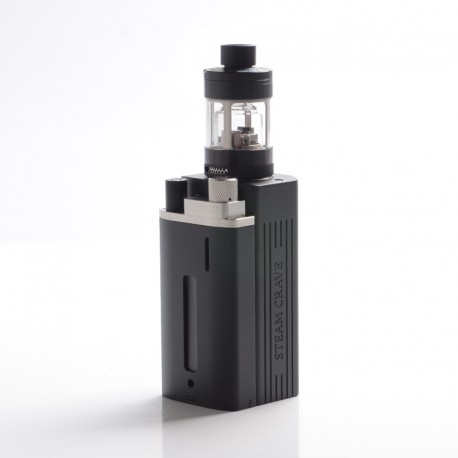 Authentic Steam Crave Hardon 220W TC VW Box Mod Kit w/ Squonk Backpack + Glaz V2 RTA Tank - Black, 2 x 18650 / 21700