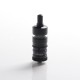 YFTK Flash e-Vapor V4.5S+ Style RTA Rebuildable Tank Vape Atomizer - Black, 316 Stainless Steel + Glass, 4.5ml, 23mm Diameter