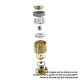 Authentic ThunderHead Creations Tauren Max Hybrid Semi-Mechanical Mech Mod w/X Chip - Red, Brass, 1 x 18650/20700/21700