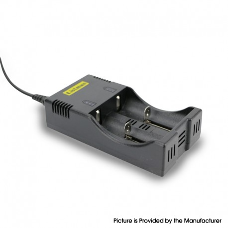 [Ships from Bonded Warehouse] Authentic Listman X2 1A Dual-Slot Charger for 18650 / 17670 / 17500 - Euro Plug