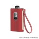 Authentic Aspire Cloudflask 2000mAh DTL Box Mod Pod System Starter Kit - Red, SS + Microfiber Leather, 5.5ml, 0.25ohm