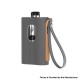 Authentic Aspire Cloudflask 2000mAh DTL Box Mod Pod System Starter Kit - Grey, SS + Microfiber Leather, 5.5ml, 0.25ohm