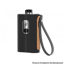 Authentic Aspire Cloudflask 2000mAh DTL Box Mod Pod System Starter Kit - Black, SS + Microfiber Leather, 5.5ml, 0.25ohm