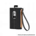 Authentic Aspire Cloudflask 2000mAh DTL Box Mod Pod System Starter Kit - Black, SS + Microfiber Leather, 5.5ml, 0.25ohm