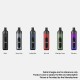 Authentic Snowwolf P40 Mini 40W 1100mAh VW Mod Pod System Starter Kit - Rainbow, Aluminum Alloy + PCTG, 5ml, 0.6ohm, 5~40W