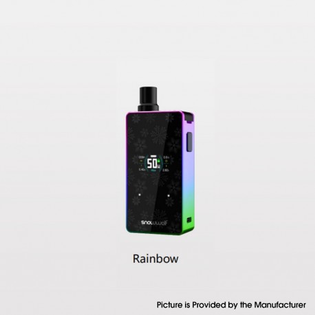 Authentic Snowwolf P50 50W 1250mAh VW Mod Pod System Starter Kit - Rainbow, Zinc Alloy + PCTG, 4.5ml, 0.6ohm, 5~50W