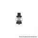 Authentic Vaporesso GTX 22 Sub Ohm Tank Atomizer Clearomizer - Black, Stainless Steel + Glass, 3.5ml / 2ml, 0.2ohm / 0.6ohm