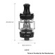 Authentic Vaporesso GTX 22 Sub Ohm Tank Vape Atomizer Clearomizer - Black, Stainless Steel + Glass, 3.5ml / 2ml, 0.2ohm / 0.6ohm