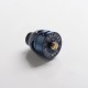 Authentic Asmodus Galatek RDA Rebuildable Dripping Vape Atomizer w/ BF Pin - Blue, Stainless Steel, 24mm Diameter