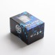 Authentic Asmodus Galatek RDA Rebuildable Dripping Vape Atomizer w/ BF Pin - Blue, Stainless Steel, 24mm Diameter